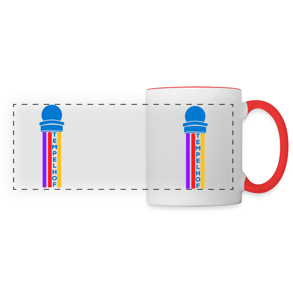 Tempelhof Radarturm - Tasse zweifarbig - white/red