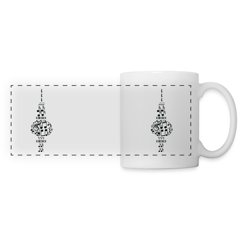 Fernsehturm der Noten - Tasse zweifarbig - white