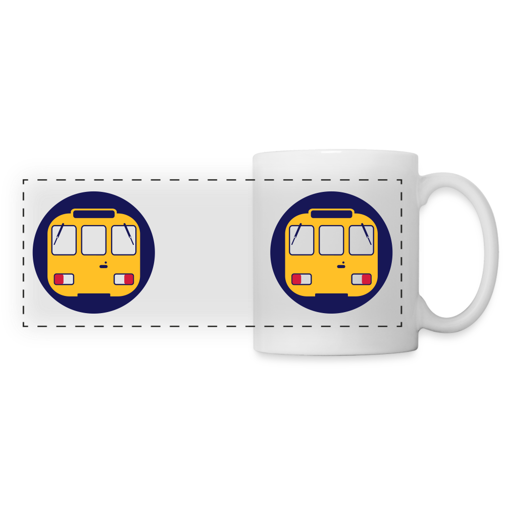 U-Bahntunnel - Tasse zweifarbig - white