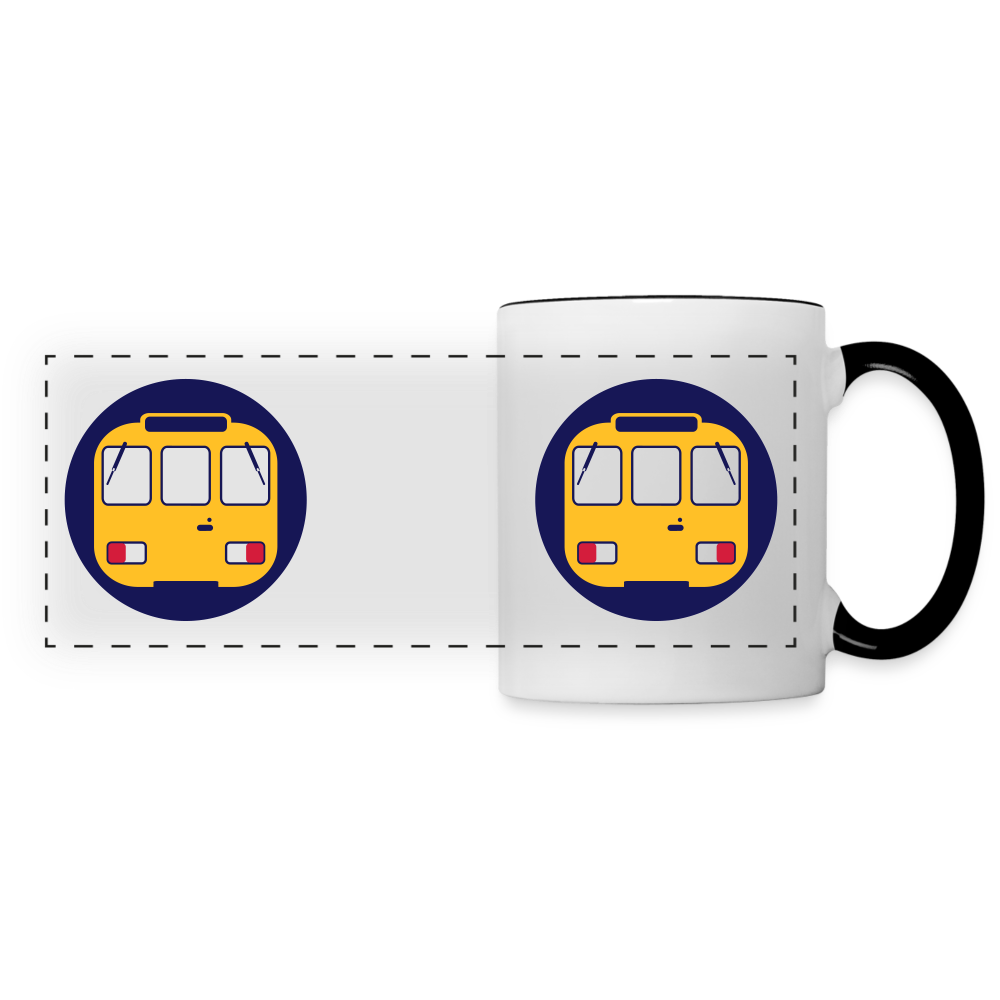 U-Bahntunnel - Tasse zweifarbig - white/black