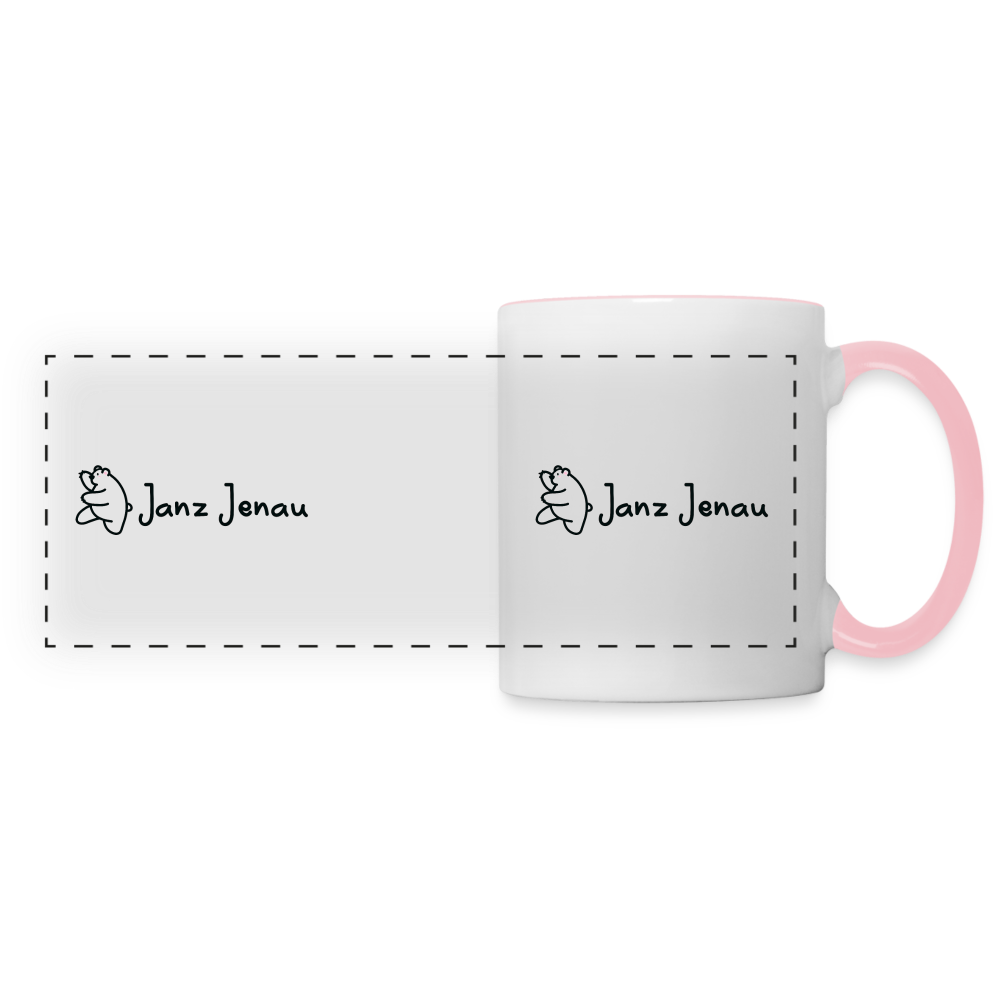 Janz Jenau - Tasse zweifarbig - white/pink