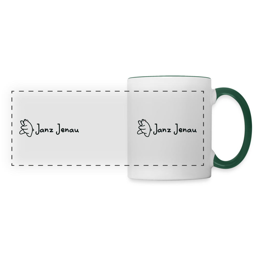 Janz Jenau - Tasse zweifarbig - white/dark green