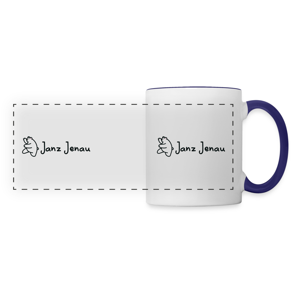 Janz Jenau - Tasse zweifarbig - white/cobalt blue