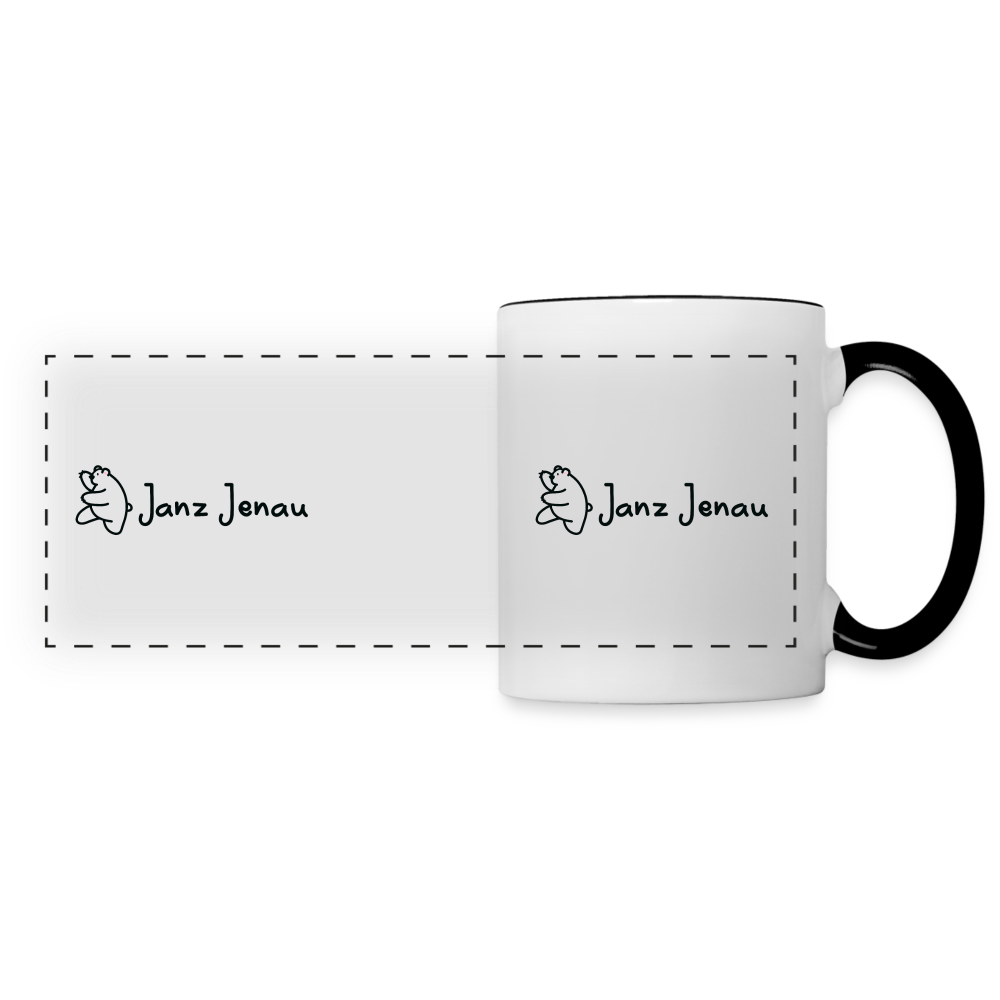 Janz Jenau - Tasse zweifarbig - white/black