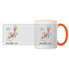 Der Bär fliegt - Tasse zweifarbig - white/orange