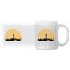Berliner Skyline - Tasse zweifarbig - white
