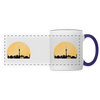 Berliner Skyline - Tasse zweifarbig - white/cobalt blue