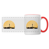 Berliner Skyline - Tasse zweifarbig - white/red