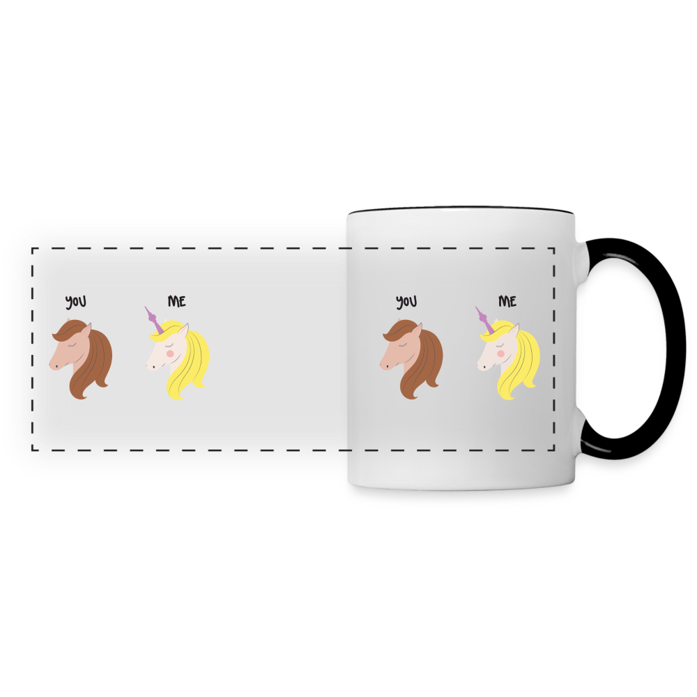 Berliner Einhorn - Tasse zweifarbig - white/black
