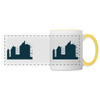 Sonnenburger Straße - Tasse zweifarbig - white/yellow