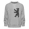 Berliner Bär im Netz - schwarz - Kinder Premium Sweatshirt - heather grey