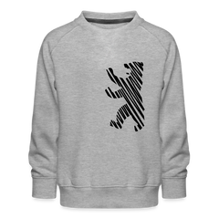 Berliner Bär im Netz - schwarz - Kinder Premium Sweatshirt