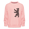 Berliner Bär im Netz - schwarz - Kinder Premium Sweatshirt - crystal pink