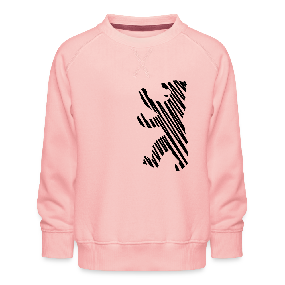 Berliner Bär im Netz - schwarz - Kinder Premium Sweatshirt - crystal pink
