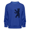 Berliner Bär im Netz - schwarz - Kinder Premium Sweatshirt - royal blue