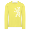 Berliner Bär im Netz - weiß - Kinder Langarmshirt - yellow
