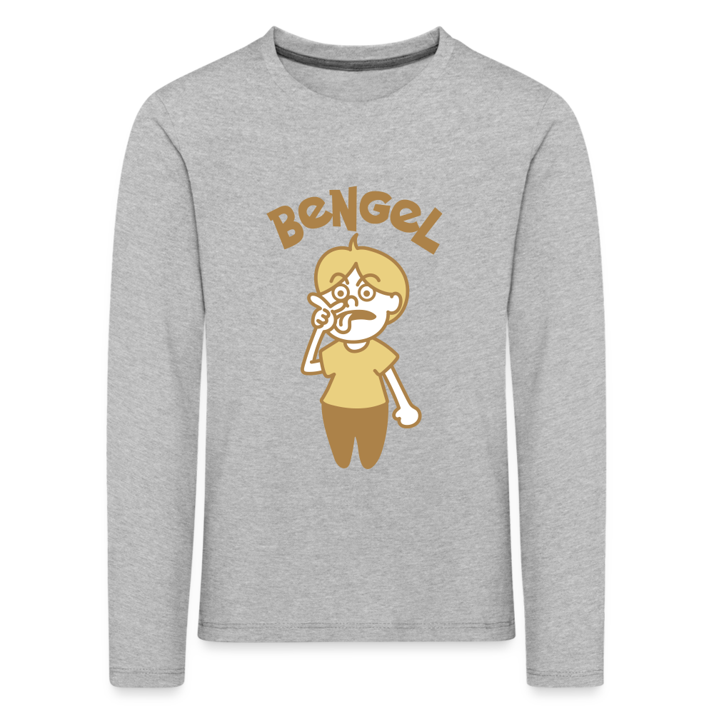 Bengel - Kinder Langarmshirt - heather grey