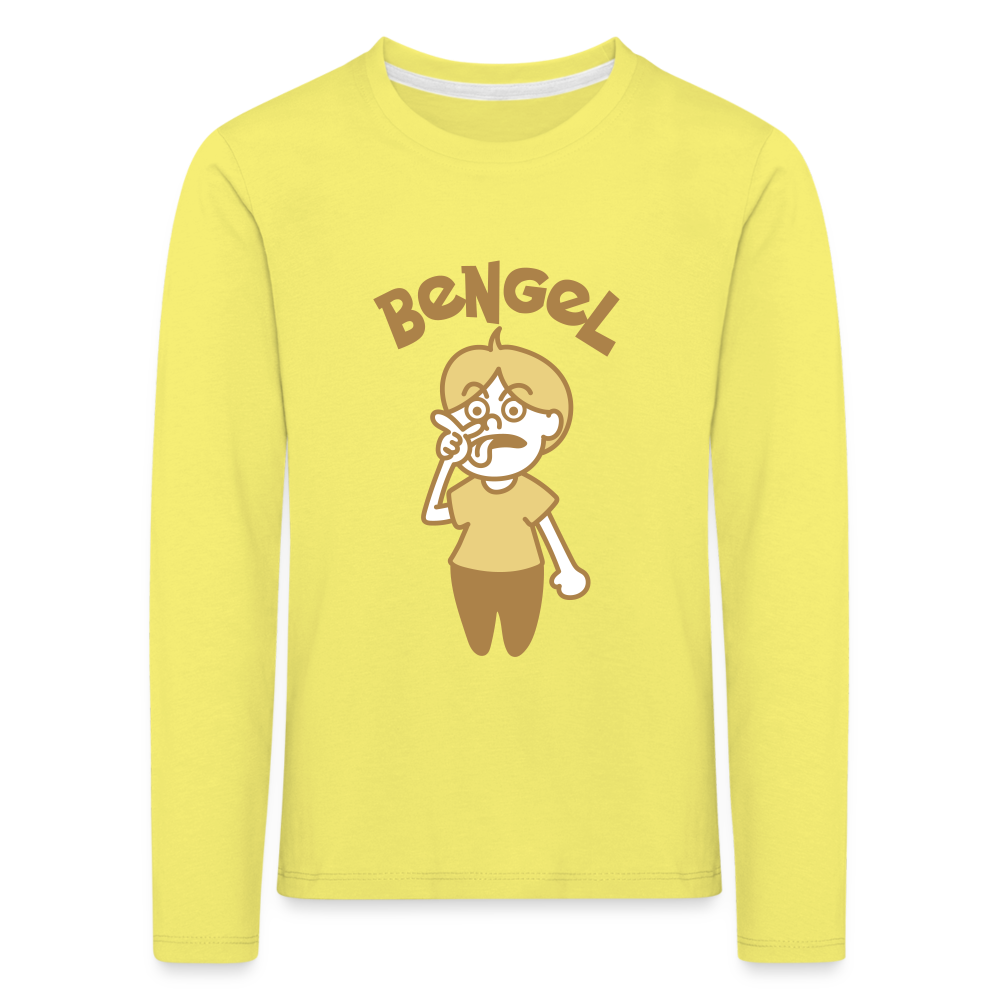 Bengel - Kinder Langarmshirt - yellow