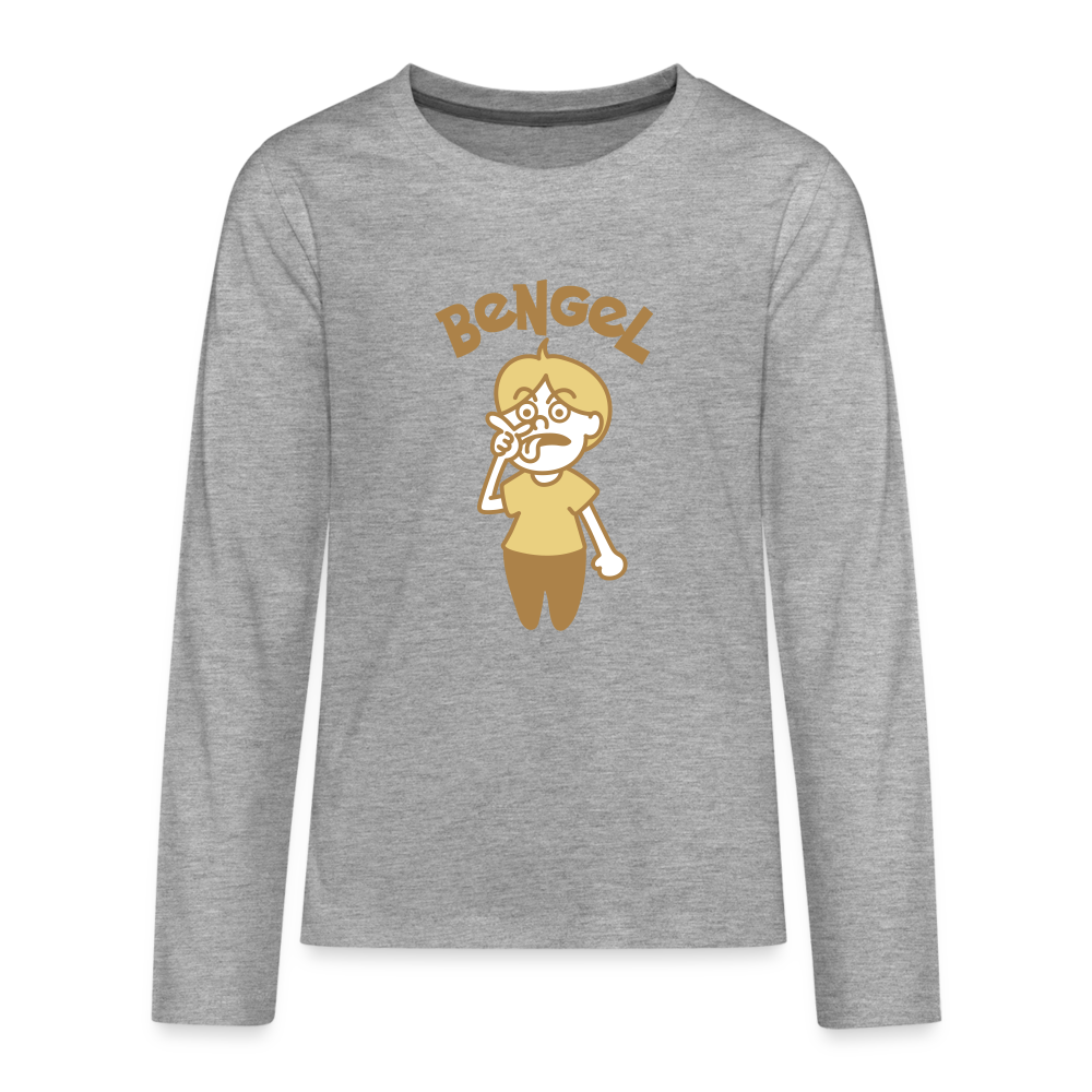 Bengel - Teenager Langarmshirt - heather grey