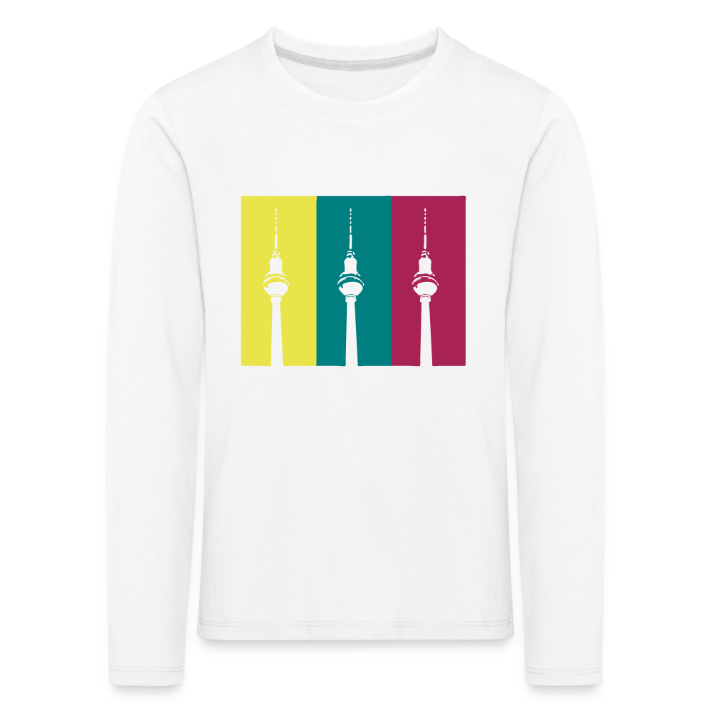 Berlin Retro - Kinder Langarmshirt - white