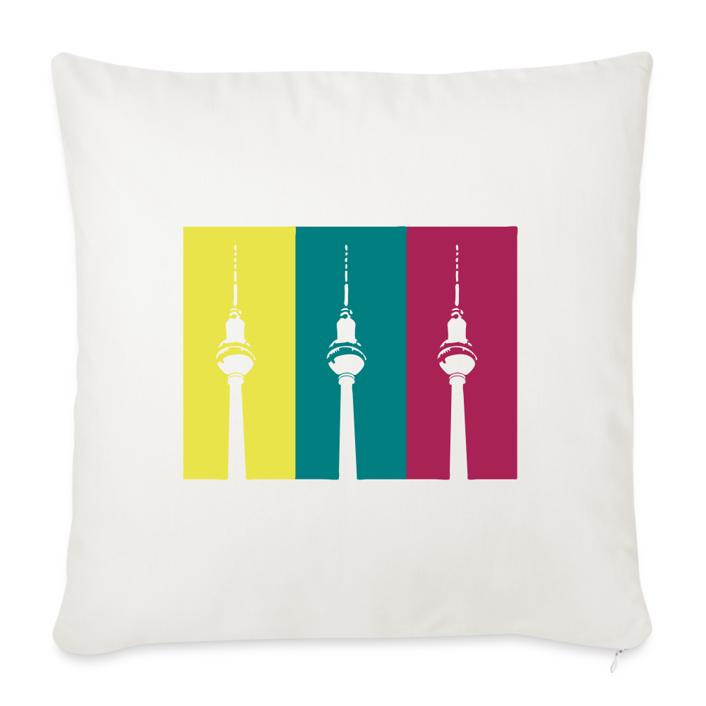 Berlin Retro - Sofakissen mit Füllung (45 x 45 cm) - natural white