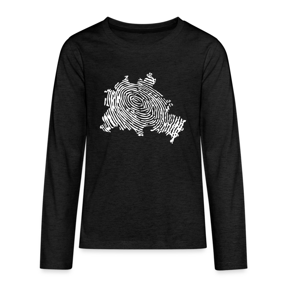 Berliner Finger - Teenager Langarmshirt - charcoal grey