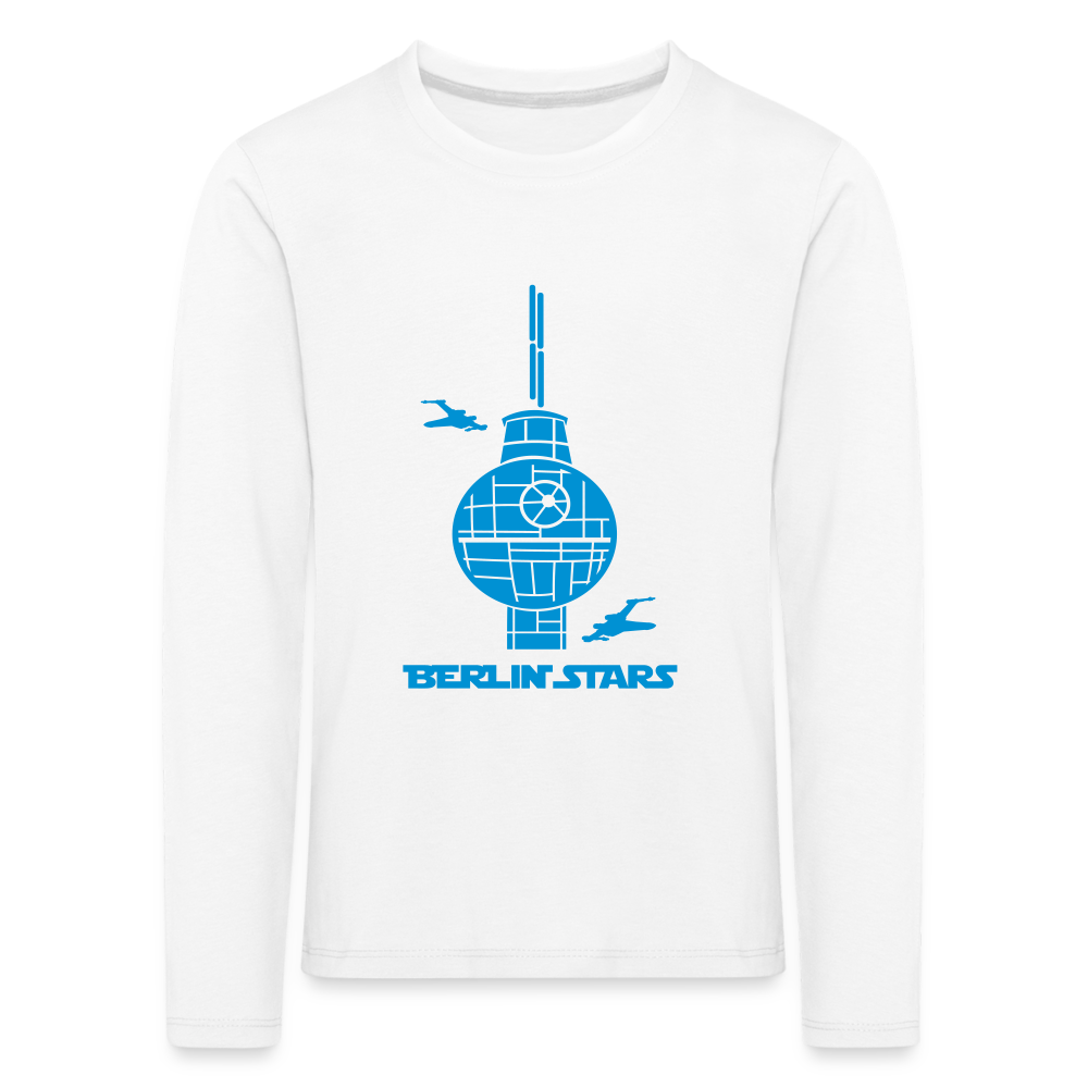 Berlin Stars - Kinder Langarmshirt - white