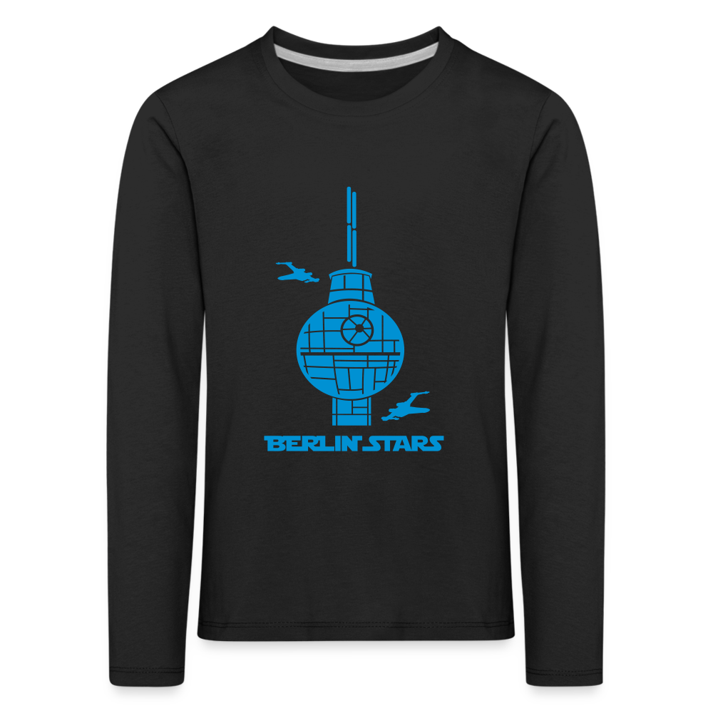 Berlin Stars - Kinder Langarmshirt - black