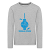 Berlin Stars - Kinder Langarmshirt - heather grey