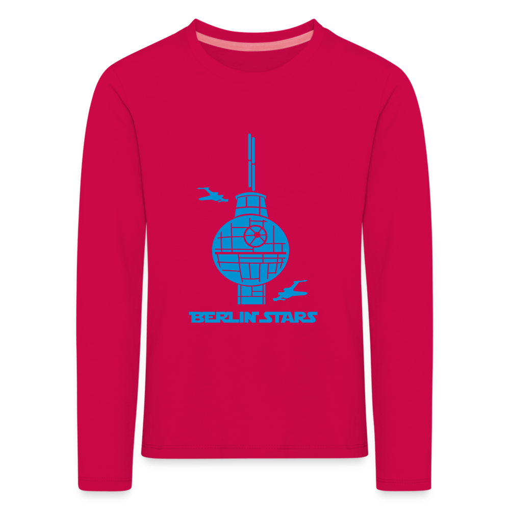 Berlin Stars - Kinder Langarmshirt - dark pink