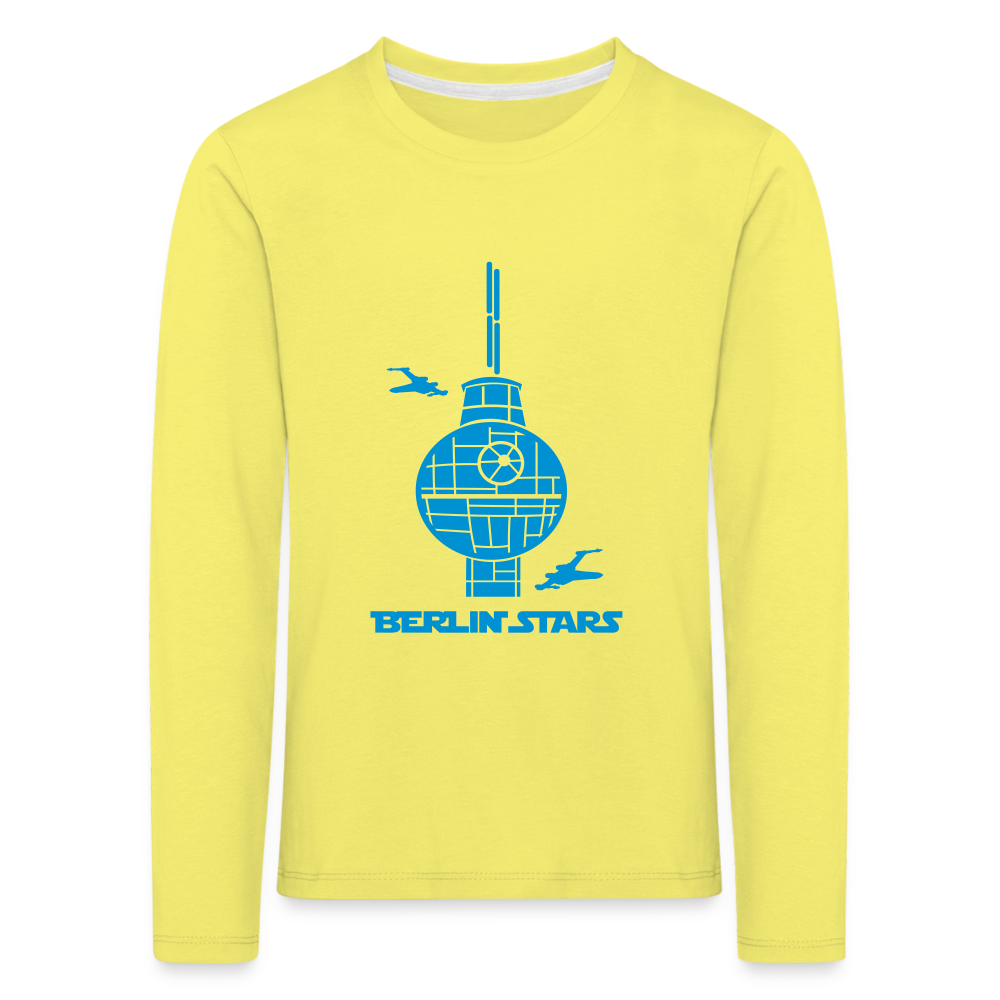 Berlin Stars - Kinder Langarmshirt - yellow