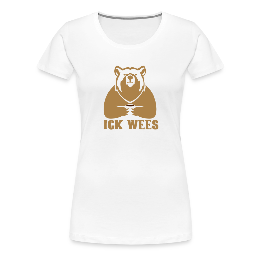 ick wees - Frauen Premium T-Shirt - white