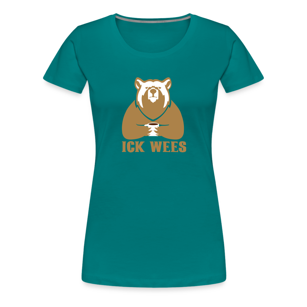 ick wees - Frauen Premium T-Shirt - diva blue