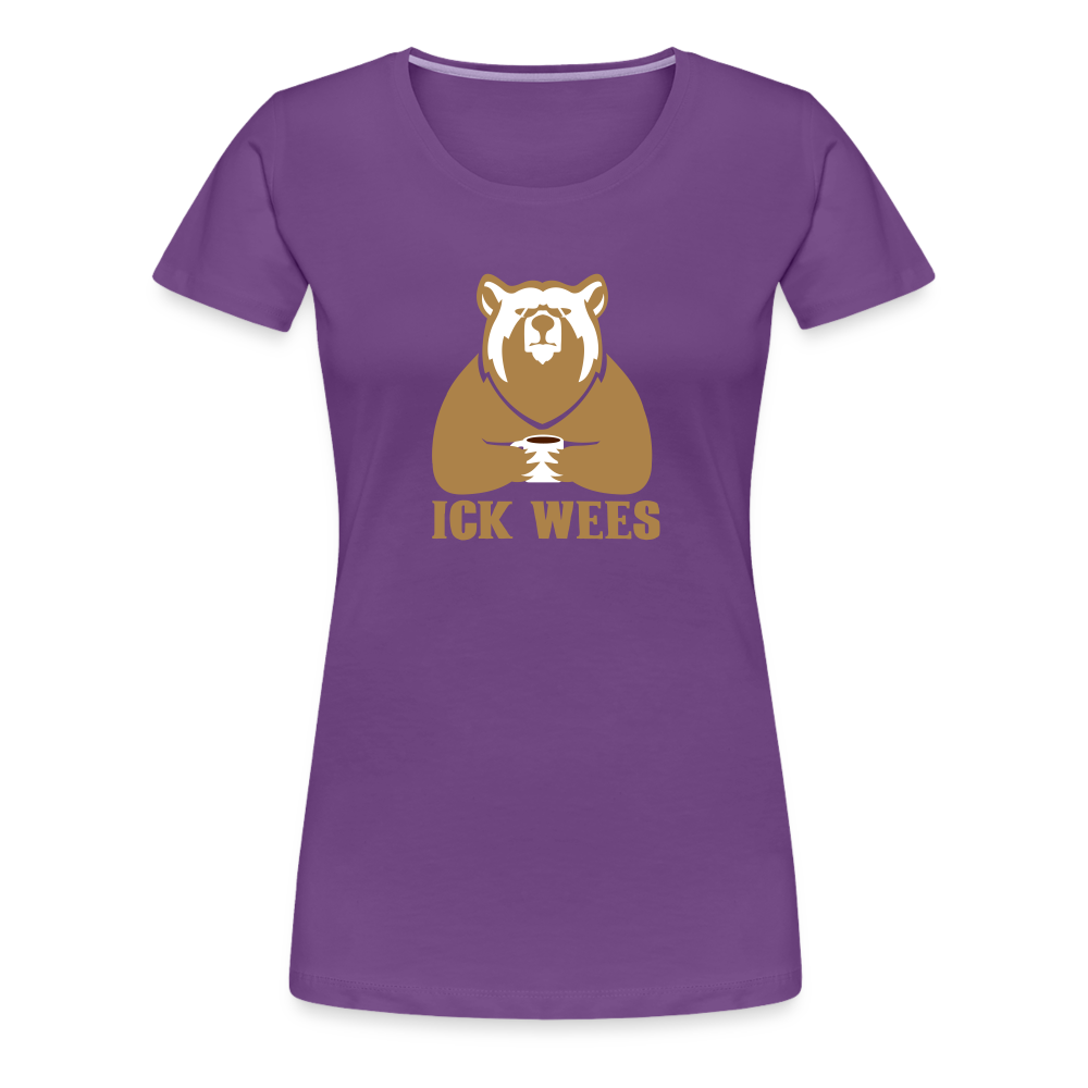 ick wees - Frauen Premium T-Shirt - purple