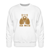 ick wees - Männer Premium Sweatshirt - white