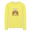Ick Wees - Kinder Langarmshirt - yellow
