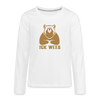 Ick Wees - Teenager Langarmshirt - white