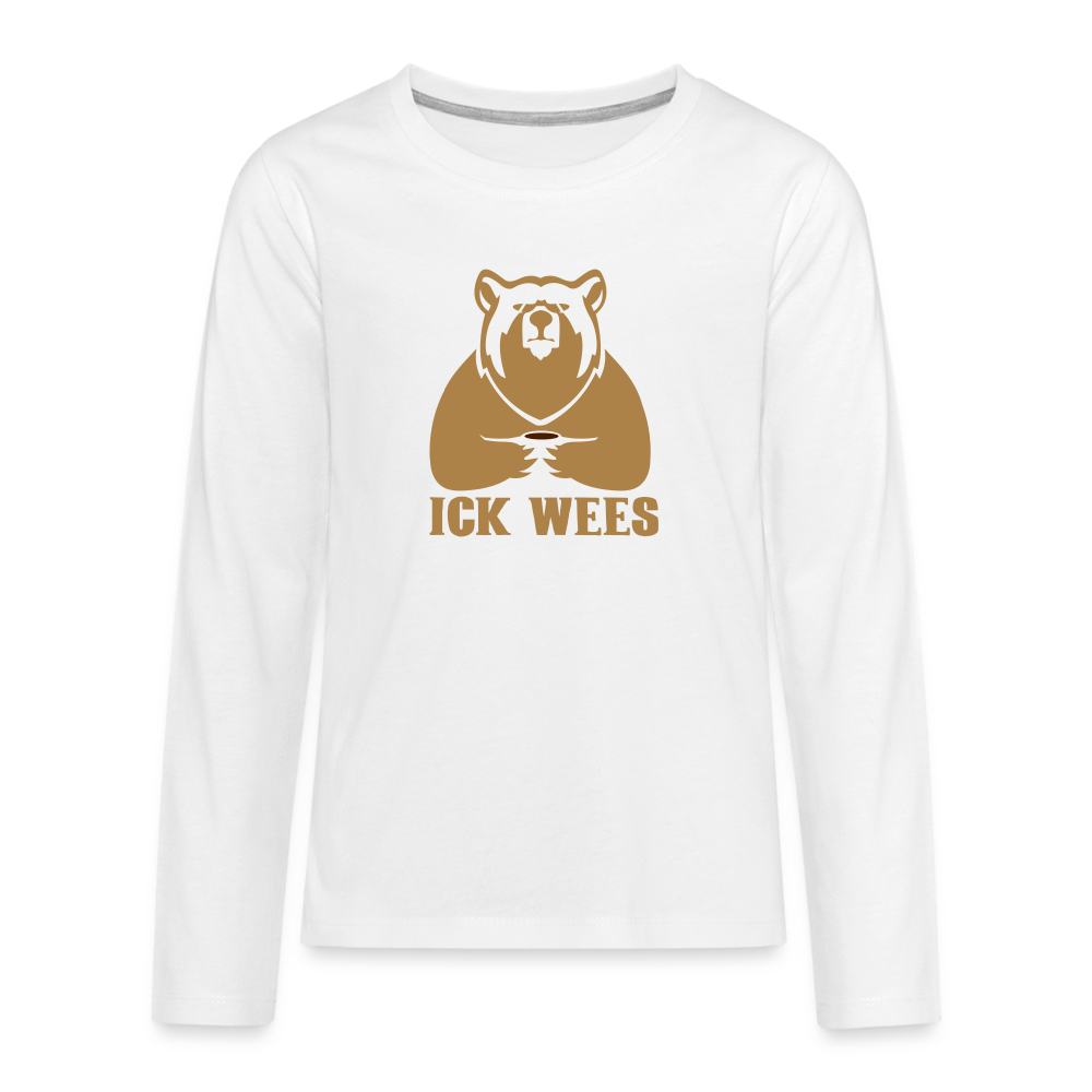 Ick Wees - Teenager Langarmshirt - white