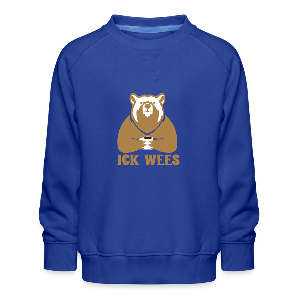Ick Wees - Kinder Premium Sweatshirt - royal blue