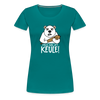 Pass ma uff Keule - Frauen Premium T-Shirt - diva blue