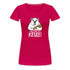 Pass ma uff Keule - Frauen Premium T-Shirt - dark pink