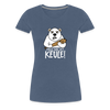 Pass ma uff Keule - Frauen Premium T-Shirt - heather blue