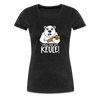 Pass ma uff Keule - Frauen Premium T-Shirt - charcoal grey
