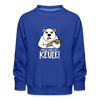 Pass ma uff Keule - Kinder Premium Sweatshirt - royal blue