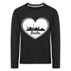I love Berlin weiß - Kinder Langarmshirt - black