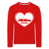 I love Berlin weiß - Kinder Langarmshirt - red