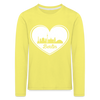 I love Berlin weiß - Kinder Langarmshirt - yellow