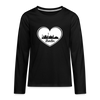 I love Berlin weiß - Teenager Langarmshirt - black