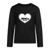 I love Berlin weiß - Teenager Langarmshirt - charcoal grey