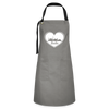 I love Berlin dunkel - Kontrastschürze - grey/black